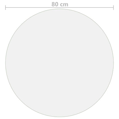 Protezione Tavolo Trasparente Ø 80 cm 1,6 mm in PVC