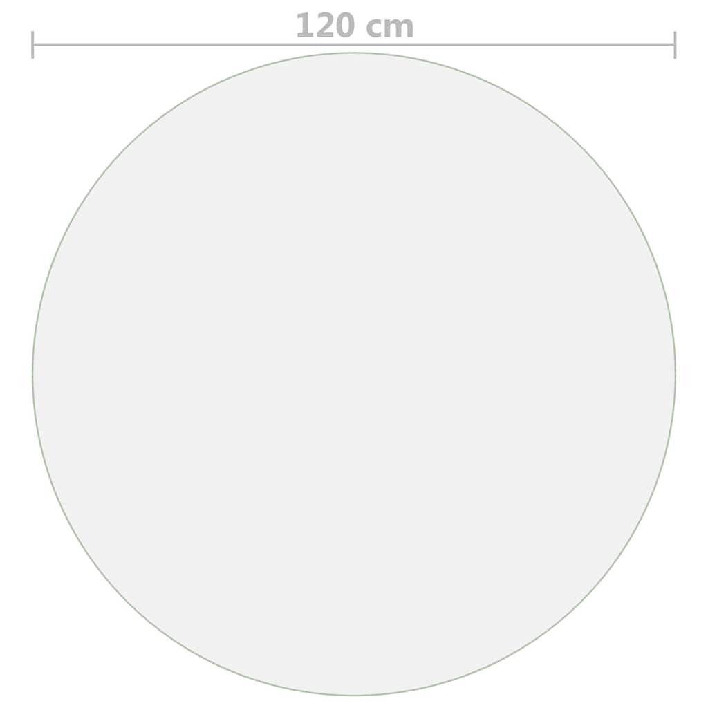 Protezione Tavolo Trasparente Ø 120 cm 1,6 mm in PVC