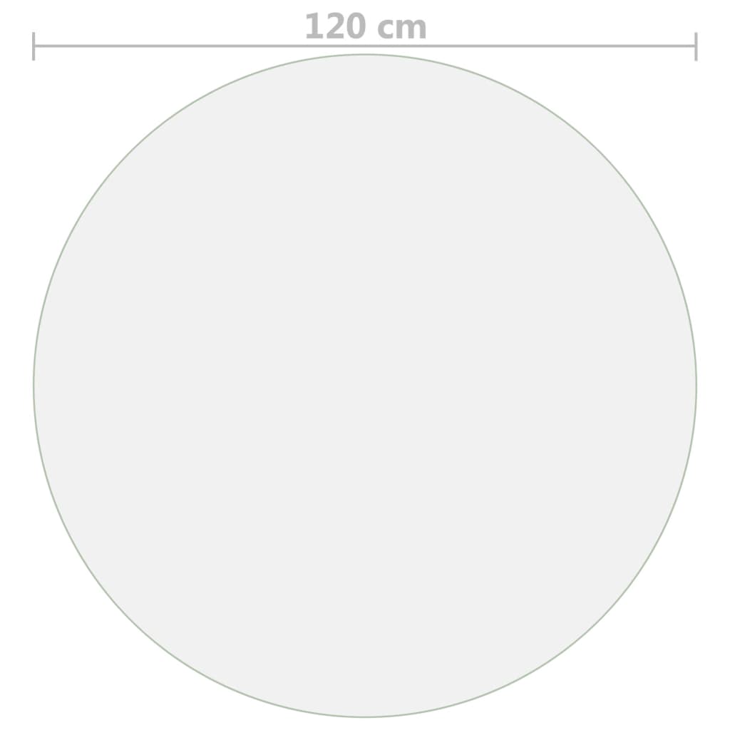 Protezione Tavolo Opaca Ø 120 cm 1,6 mm in PVC | homemem39