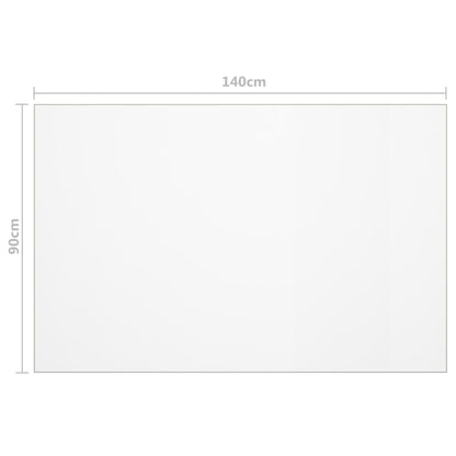 Protezione Tavolo Trasparente 140x90 cm 1,6 mm PVC - homemem39
