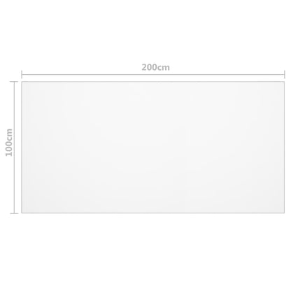 Protezione Tavolo Opaca 200x100 cm 1,6 mm PVC | homemem39