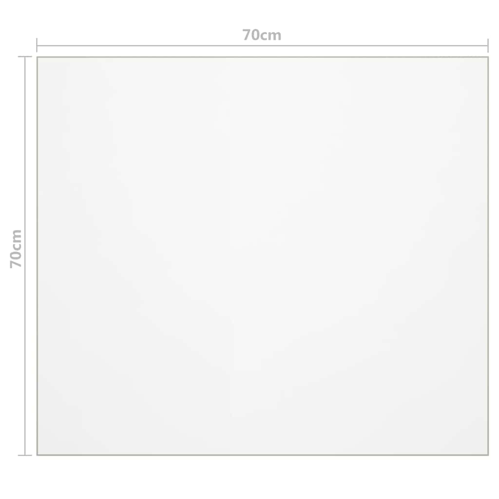 Protezione Tavolo Trasparente 70x70 cm 1,6 mm PVC | homemem39