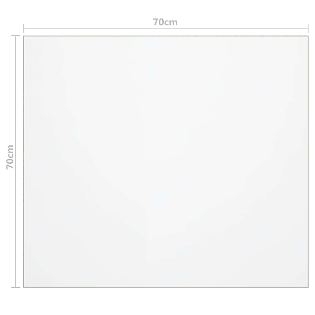 Protezione Tavolo Opaca 70x70 cm 1,6 mm PVC | homemem39