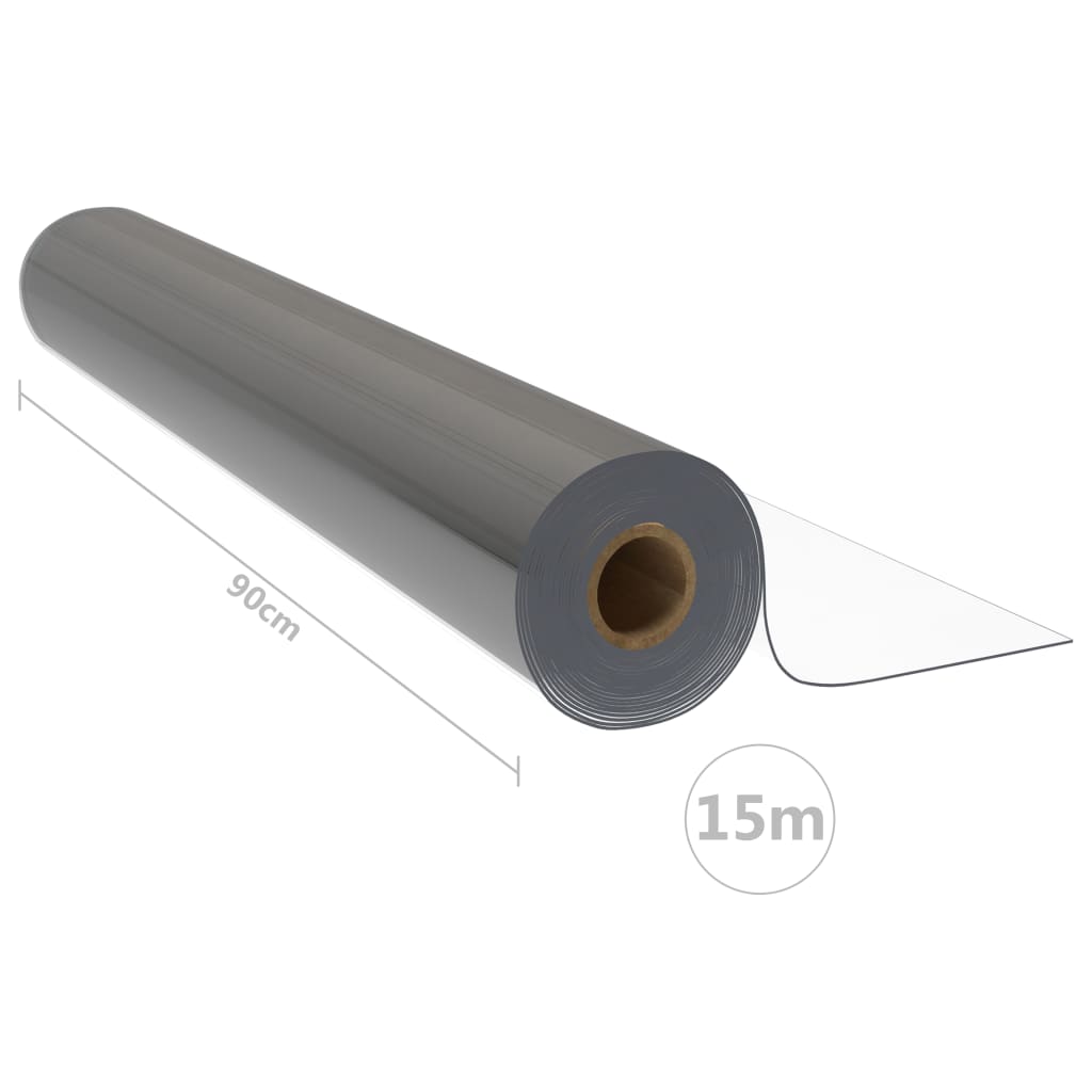 Protezione Tavolo Trasparente 0,9x15 m 1,6 mm in PVC | homemem39
