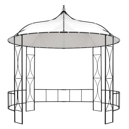 Gazebo 300x290 cm Bianco Rotondo | homemem39