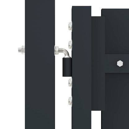 Cancello per Recinzione Doppio in Acciaio 306x125 cm Antracite - homemem39