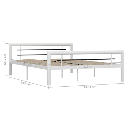 Giroletto Bianco e Nero in Metallo 120x200 cm | homemem39