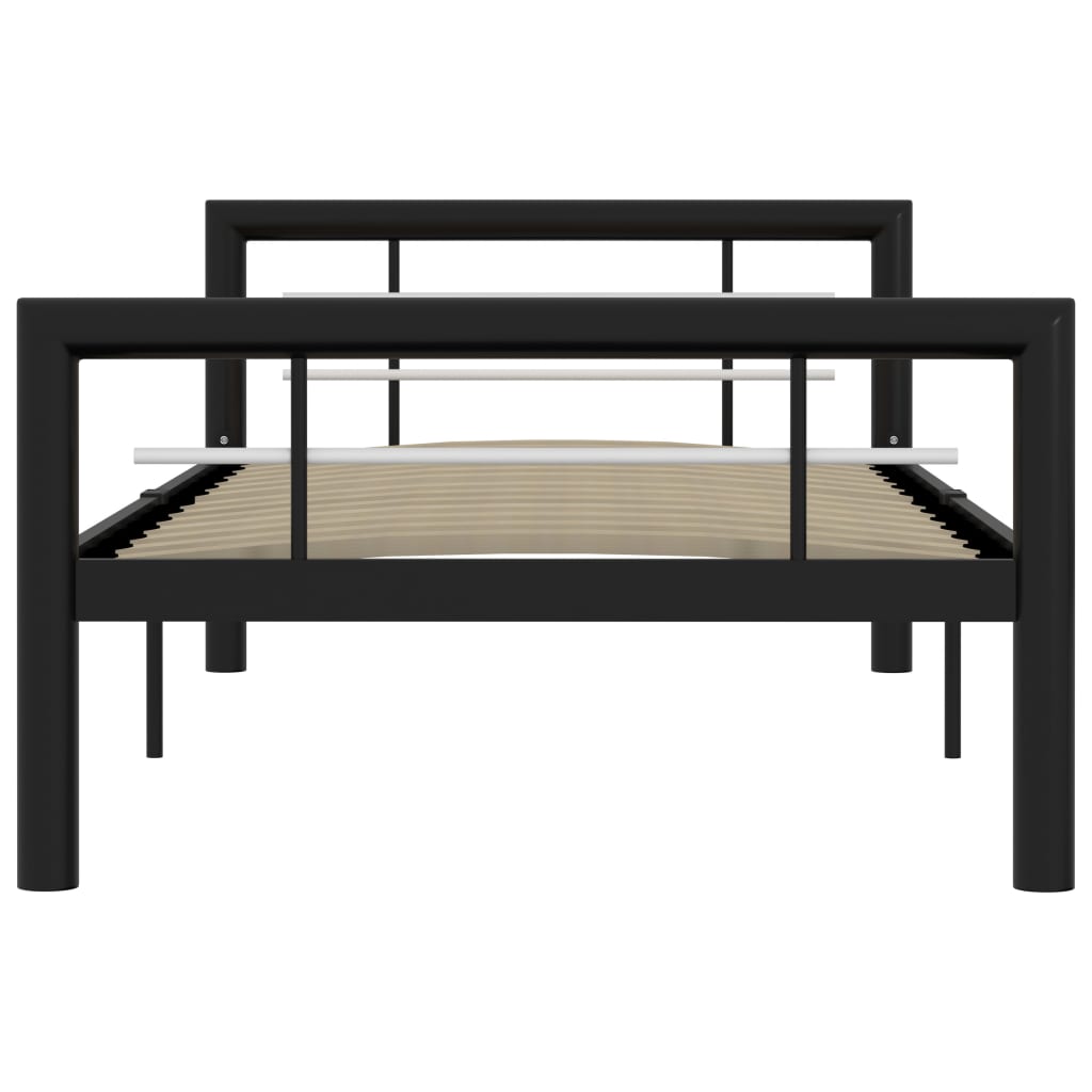 Giroletto Nero e Bianco in Metallo 90x200 cm | homemem39