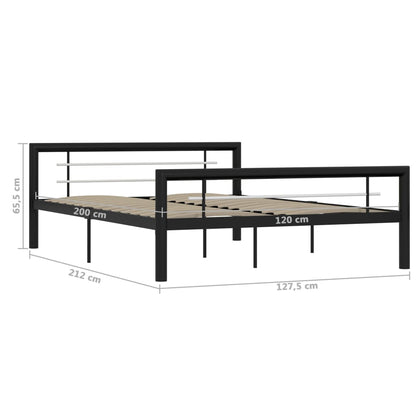 Giroletto Bianco e Nero in Metallo 120x200 cm | homemem39