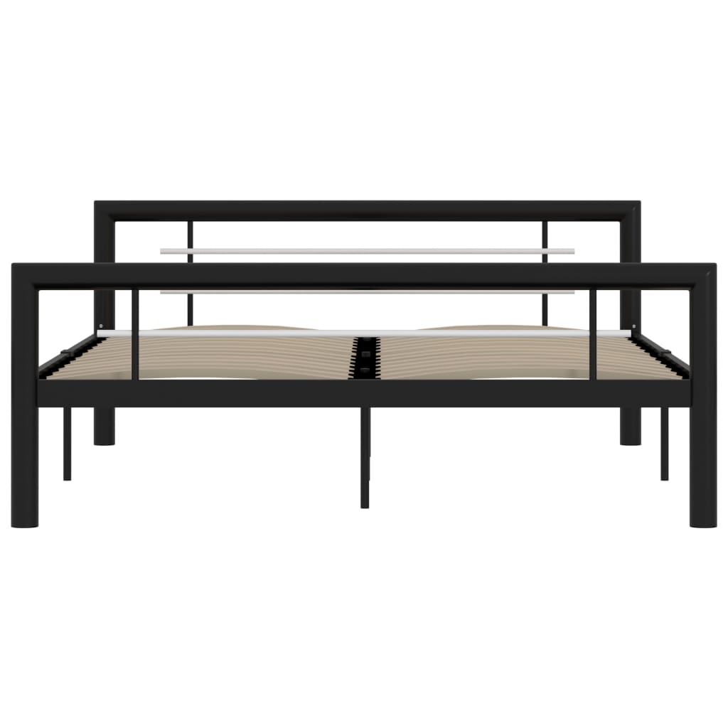 Giroletto Nero e Bianco in Metallo 160x200 cm | homemem39