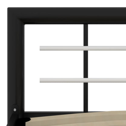 Giroletto Nero e Bianco in Metallo 160x200 cm | homemem39