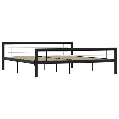 Giroletto Nero e Bianco in Metallo 180x200 cm | homemem39
