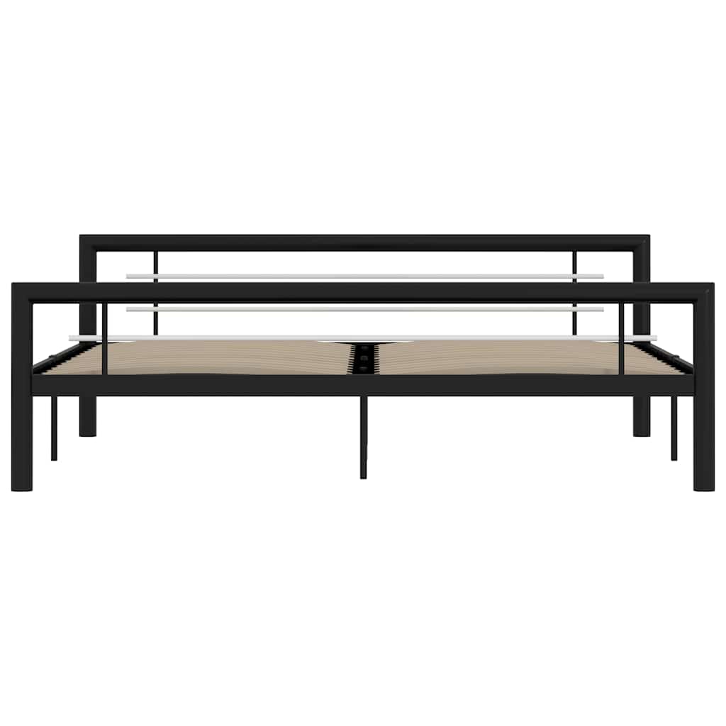 Giroletto Nero e Bianco in Metallo 180x200 cm | homemem39