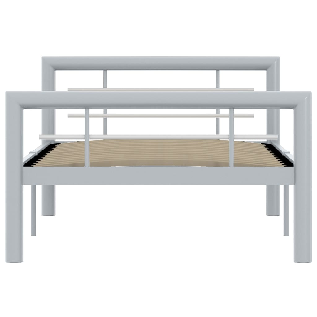 Giroletto Grigio e Bianco in Metallo 90x200 cm | homemem39