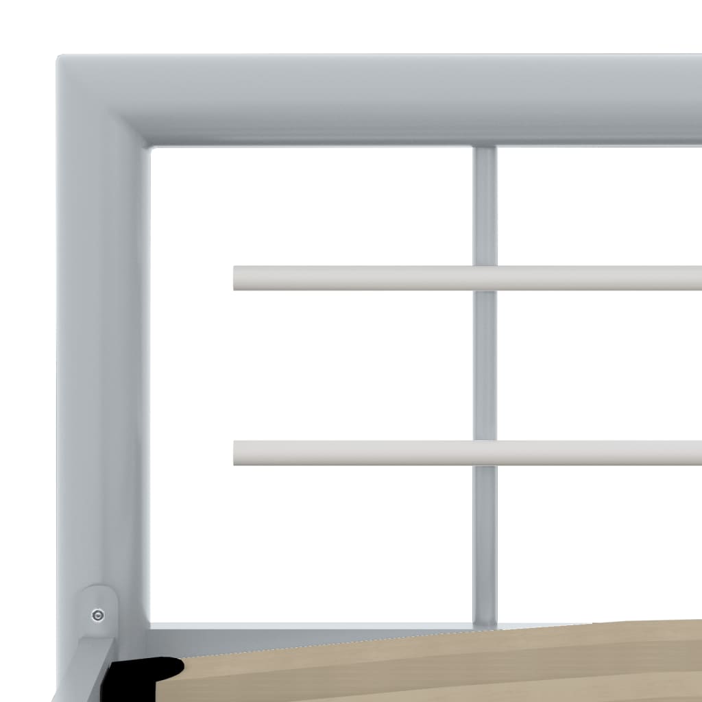 Giroletto Grigio e Bianco in Metallo 90x200 cm | homemem39