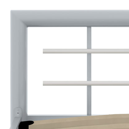Giroletto Grigio e Bianco in Metallo 90x200 cm | homemem39
