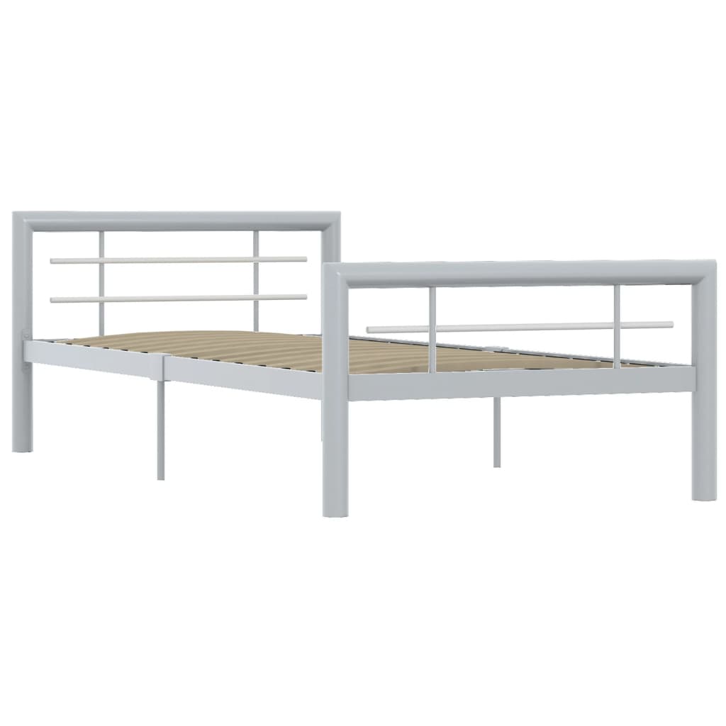 Giroletto Grigio e Bianco in Metallo 100x200 cm | homemem39