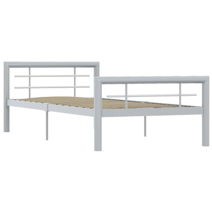 Giroletto Grigio e Bianco in Metallo 100x200 cm | homemem39