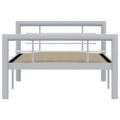 Giroletto Grigio e Bianco in Metallo 100x200 cm | homemem39