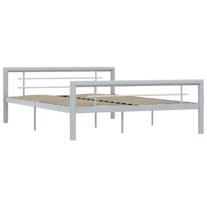 Giroletto Grigio e Bianco in Metallo 140x200 cm | homemem39