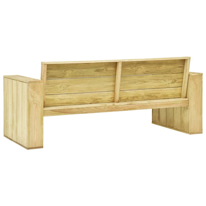 Set Divani da Giardino 2 pz in Legno di Pino Impregnato | homemem39