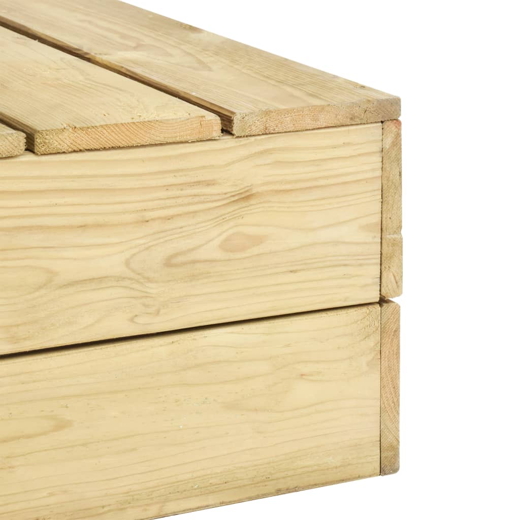 Set Divani da Giardino 3 pz in Legno di Pino Impregnato | homemem39