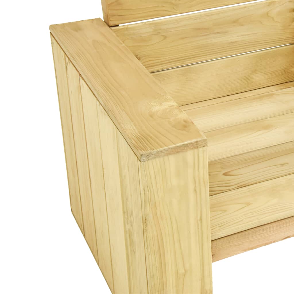 Sedie da Giardino 2 pz 89x76x76 cm in Legno di Pino Impregnato
