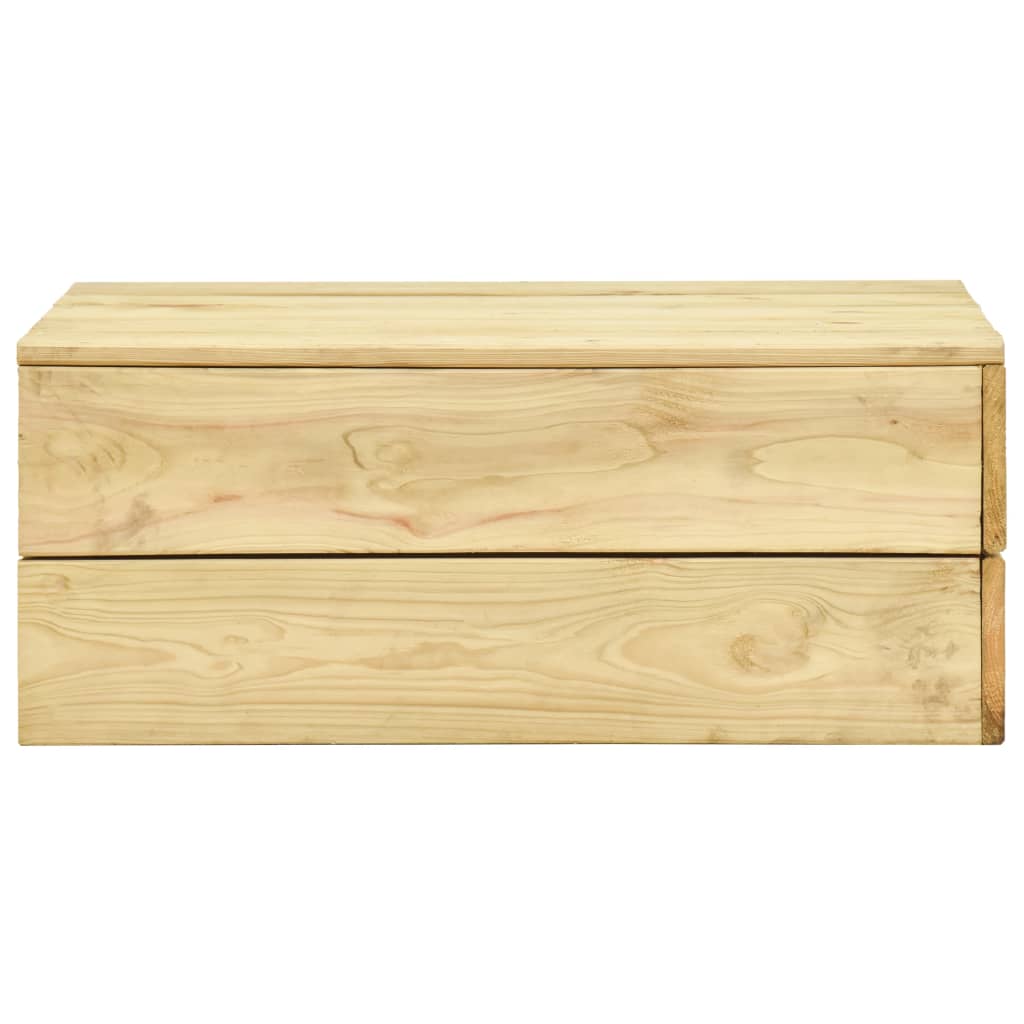Set Divani da Giardino 3 pz in Legno di Pino Impregnato