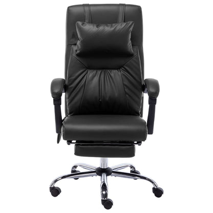 Sedia da Ufficio Massaggiante Nera in Similpelle - homemem39