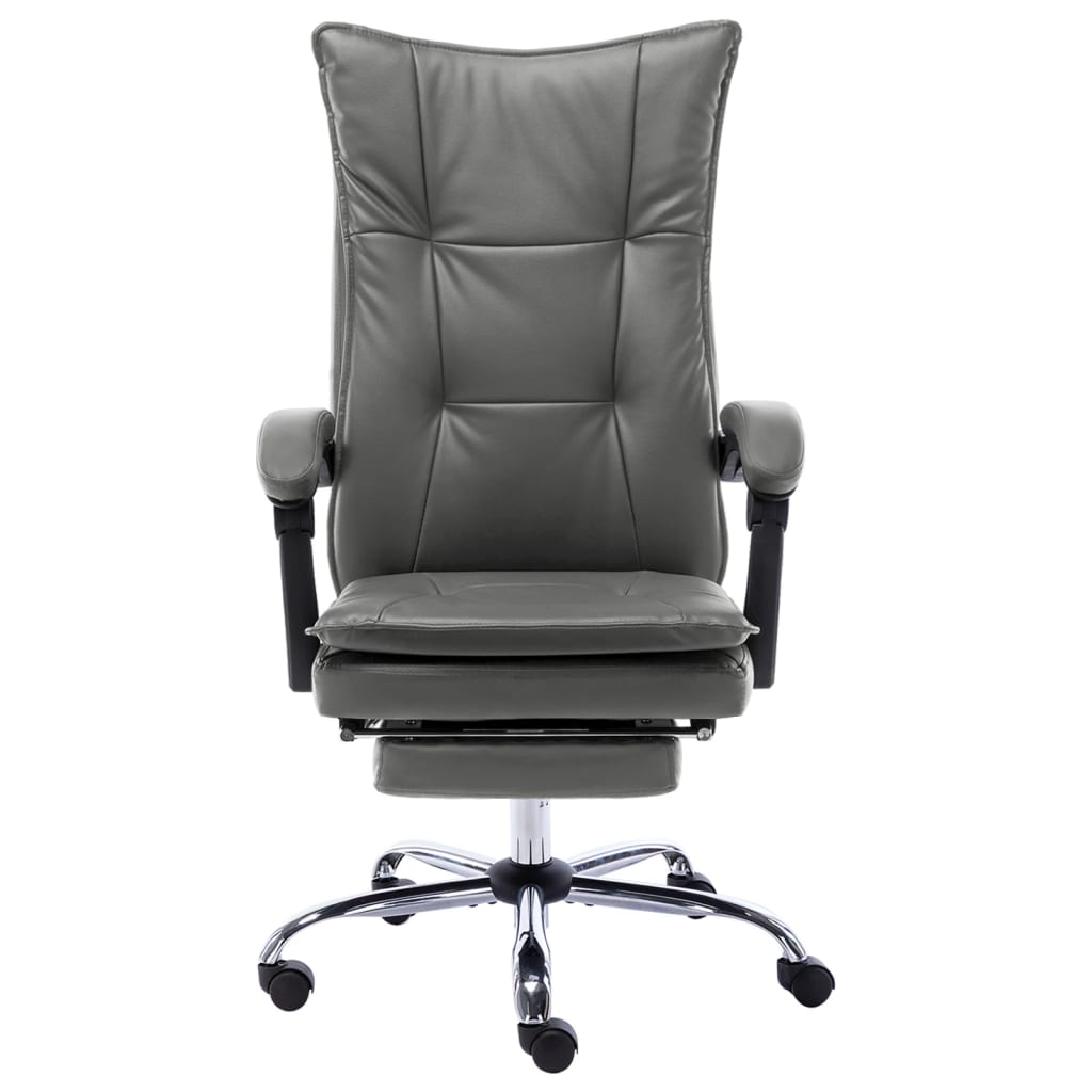 Sedia da Ufficio Antracite in Similpelle - homemem39