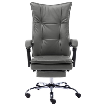 Sedia da Ufficio Antracite in Similpelle - homemem39