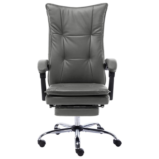Sedia da Ufficio Antracite in Similpelle - homemem39