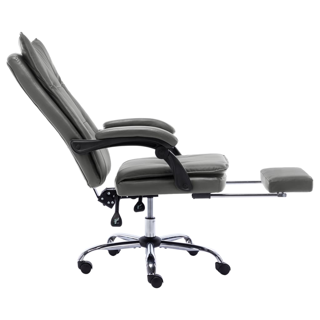 Sedia da Ufficio Antracite in Similpelle - homemem39