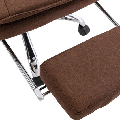 Sedia da Ufficio Marrone in Tessuto