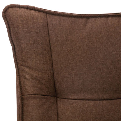 Sedia da Ufficio Marrone in Tessuto