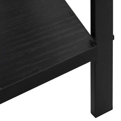 Scaffale Libri 3 Ripiani Nero 60x27,6x90,5 cm Legno Multistrato | homemem39