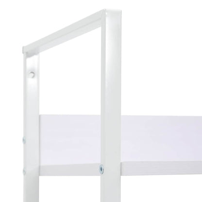 Scaffale Libri 3 Ripiani Bianco 60x27,6x90,5 Legno Multistrato | homemem39