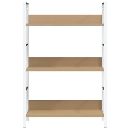 Scaffale Libri 3 Ripiani Rovere 60x27,6x90,5 Legno Multistrato | homemem39
