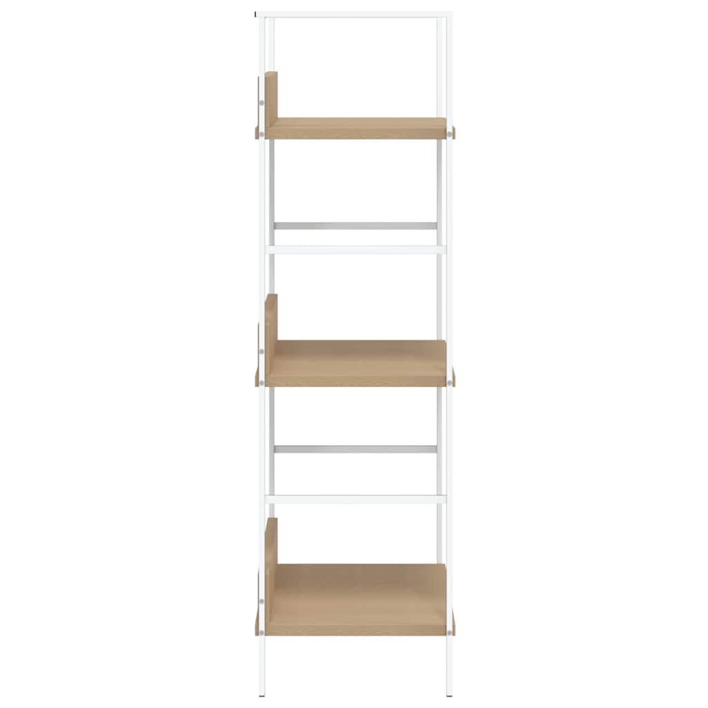 Scaffale Libri 3 Ripiani Rovere 60x27,6x90,5 Legno Multistrato | homemem39