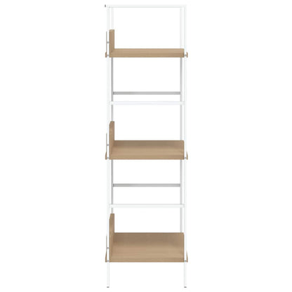 Scaffale Libri 3 Ripiani Rovere 60x27,6x90,5 Legno Multistrato | homemem39