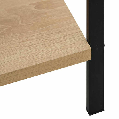 Scaffale Libri 4 Ripiani Rovere 60x27,6x124,5 Legno Multistrato | homemem39
