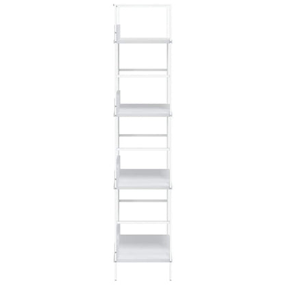 Scaffale Libri 4 Ripiani Bianco 60x27,6x124,5 Legno Multistrato | homemem39