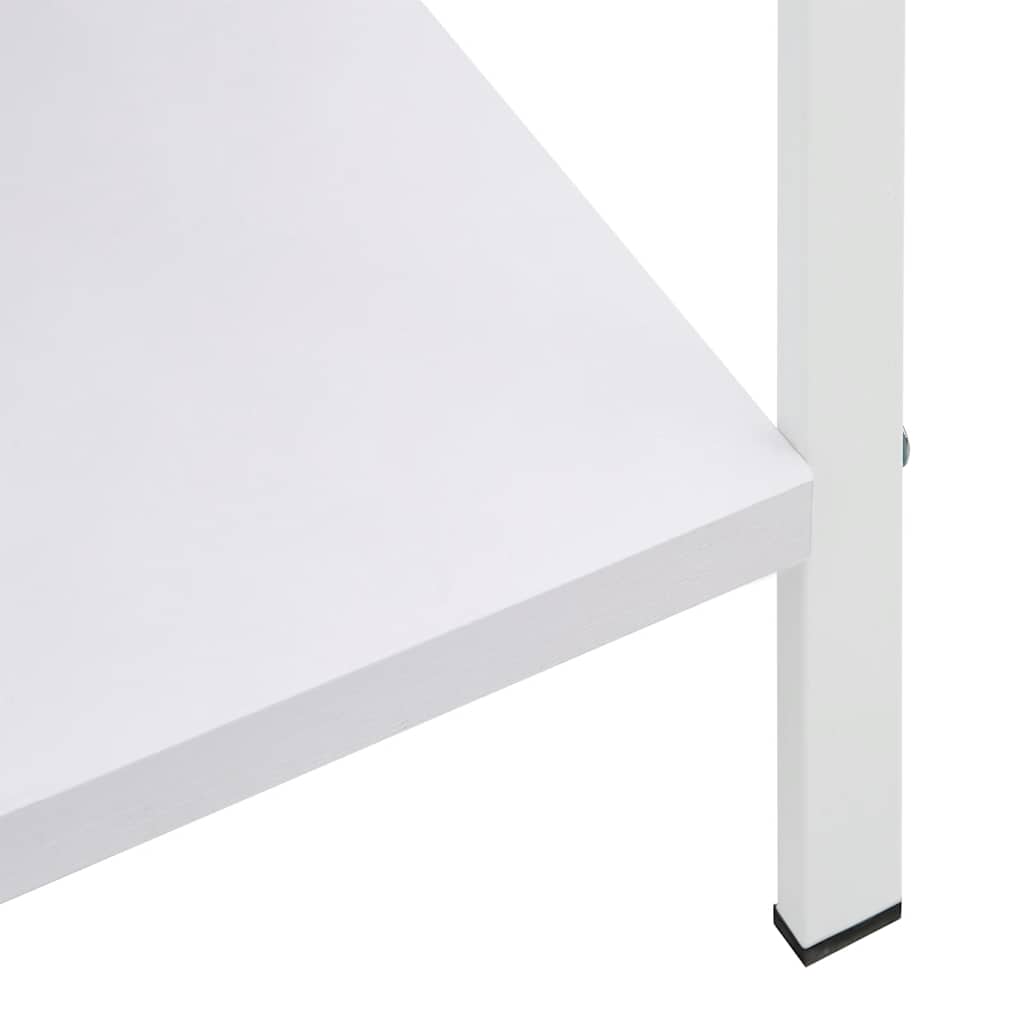 Scaffale Libri 4 Ripiani Bianco 60x27,6x124,5 Legno Multistrato | homemem39