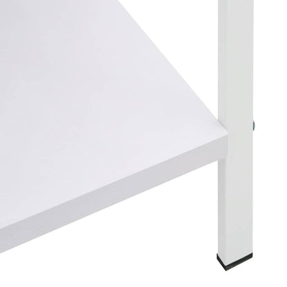 Scaffale Libri 4 Ripiani Bianco 60x27,6x124,5 Legno Multistrato | homemem39