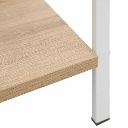 Scaffale Libri 4 Ripiani Rovere 60x27,6x124,5 Legno Multistrato | homemem39
