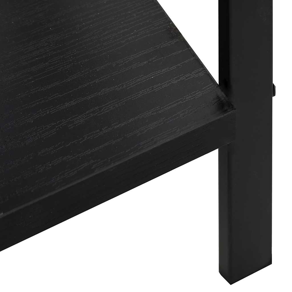 Scaffale Libri 5 Ripiani Nero 60x27,6x128,5cm Legno Multistrato | homemem39