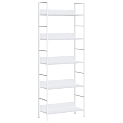 Scaffale Libri 5 Ripiani Bianco 60x27,6x158,5 Legno Multistrato | homemem39