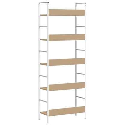 Scaffale Libri 5 Ripiani Rovere 60x27,6x158,5 Legno Multistrato | homemem39