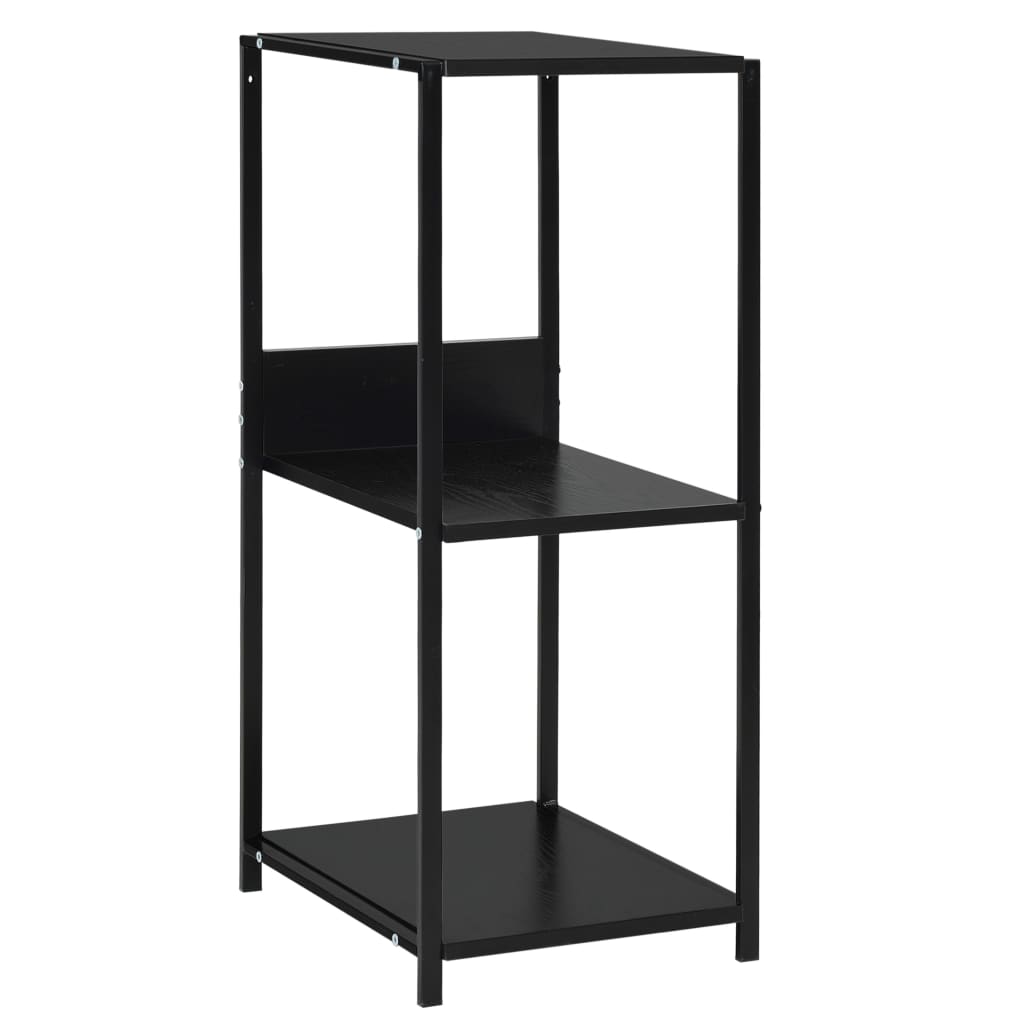 Scaffale Libri Piccolo Dritto Nero 33,5x39,6x79,7cm Multistrato | homemem39