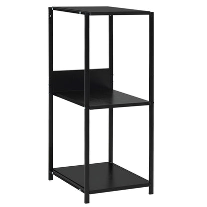 Scaffale Libri Piccolo Dritto Nero 33,5x39,6x79,7cm Multistrato | homemem39